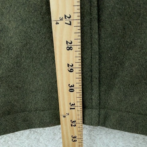 Vintage Atlantic Rancher Jacket Mens Large Olive Lined Wool Button Front image 7