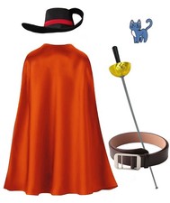 Puss Costume Size L Cape 5 Pcs