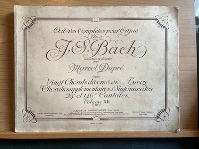 Jean-Sébastien Bach Marcel Dupré volume XII partition orgue Bornemann - Photo 1/4