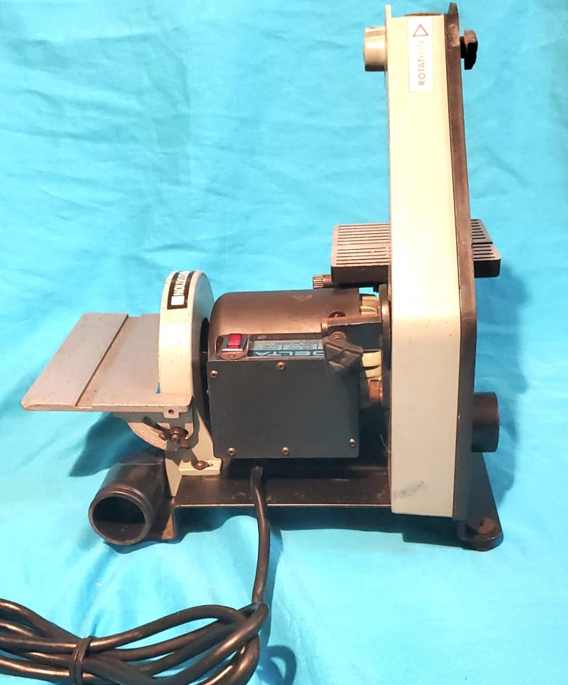 Vintage Delta 1" Belt 5" Disc Sander Model 31-080 USA 1/4 HP - Image 3 of 4