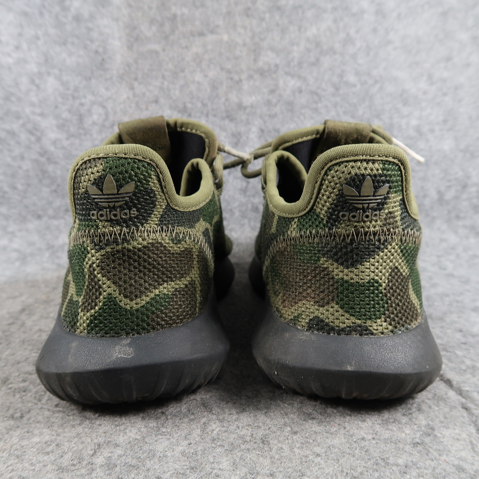 Adidas Shoes Kids 3.5 Tubular Sneakers Camo Green Casual Active Running Trainers thumbnail 5