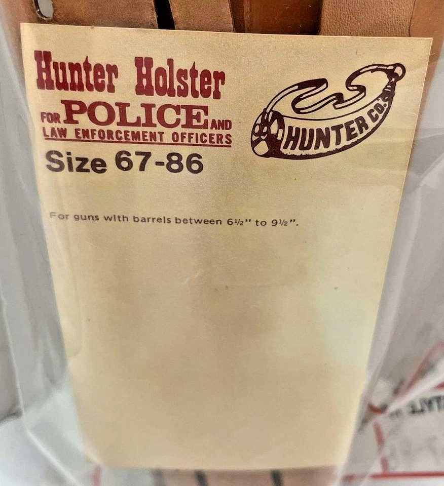 Funda Hunter HOMBRO 6 1/2" a 9 1/2" barril cuero tostado para zurdos nueva de stock bonita Foto 4 de 4