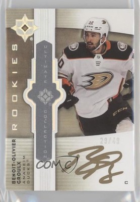 2022 Upper Deck Ultimate Collection Gold 29/49 Benoit-Olivier Groulx Auto 0nr3