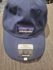 Patagonia Label Traditional Hat Navy Blue Hat OS Unstructured New