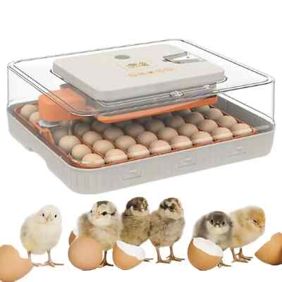 Farm 56 EGG Digital Incubator Automatic Egg Hatching Egg Candler Dual Power 110v
