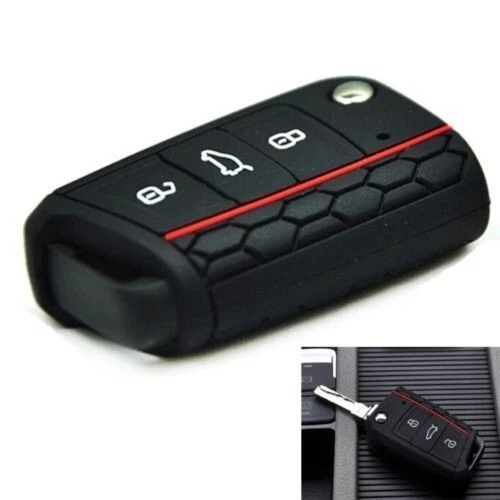 guscio cover chiave 3 tasti in silicone volkswagen golf 7 polo t-roc tiguan - Imagen 4 de 8