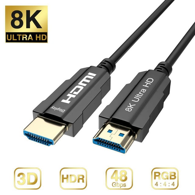 8K HDMI 2.1 Optic Cable Real UHDHDR Fiber HDCP Converter for PS SetTop