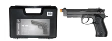 HFC Airsoft M9 Gas Blowback Pistol with Hard Case - Black
