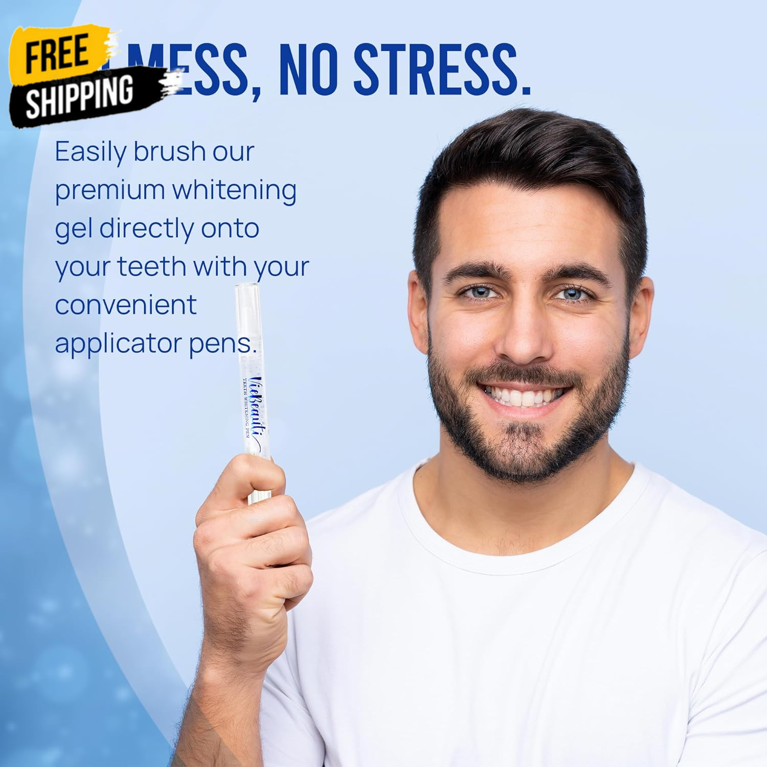 Viebeauti Teeth Whitening Pen (3 Pcs), 30+ Uses, Effective, Painless