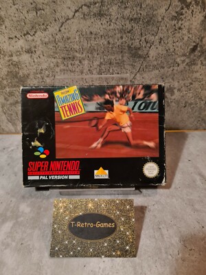 SNES Super Nintendo David Crane's Amazing Tennis mit OVP und Anleitung UKV