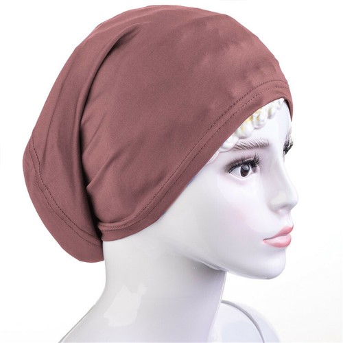 Muslim Cotton Tube Cap Inner Underscarf Head Wrap Bonnet Islamic Women Hat Hijab - Picture 14 of 26