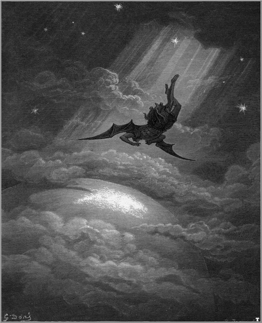 Paradise Lost John Milton Gustave Dore Satan Angels Devil Occult 6x5 Inch Print