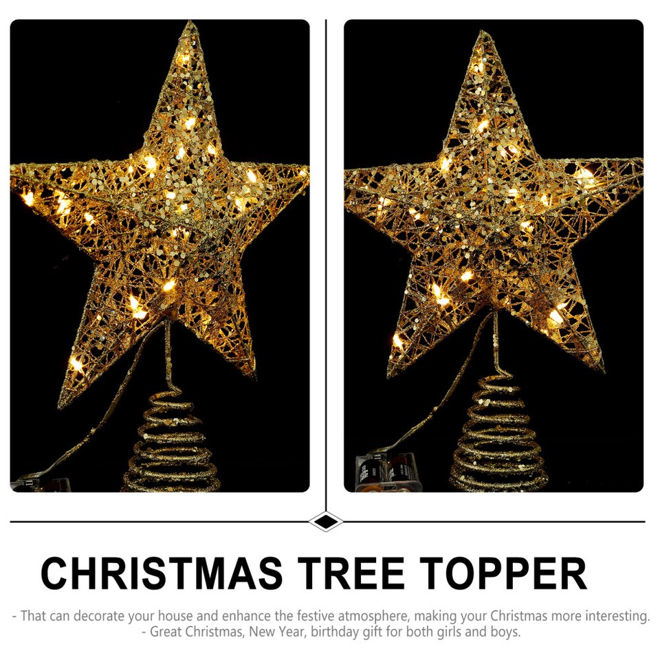 Christmas Tree Top Star Premium Material Decoration Topper Light eBay