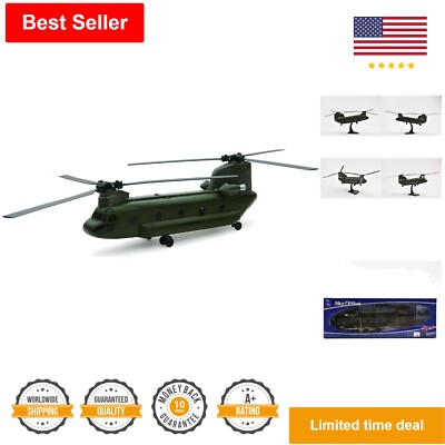 Highly Detailed Diecast Chinook Helicopter - Authentic Paint Scheme - 10'' Length