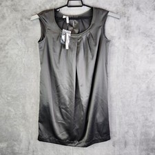 Womens Old Navy Black Pintuck Pleated Tank Dress Sleeveless Size XS