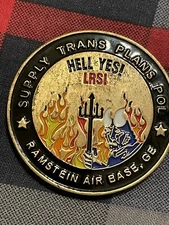 435th Logistics Readiness Squadron Challenge Coin Hell Yes! Ramstein Air Base GE