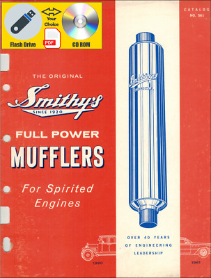 Smithy s Full Power Muffler 1961 Catalog  PDF File USB Flash Drive