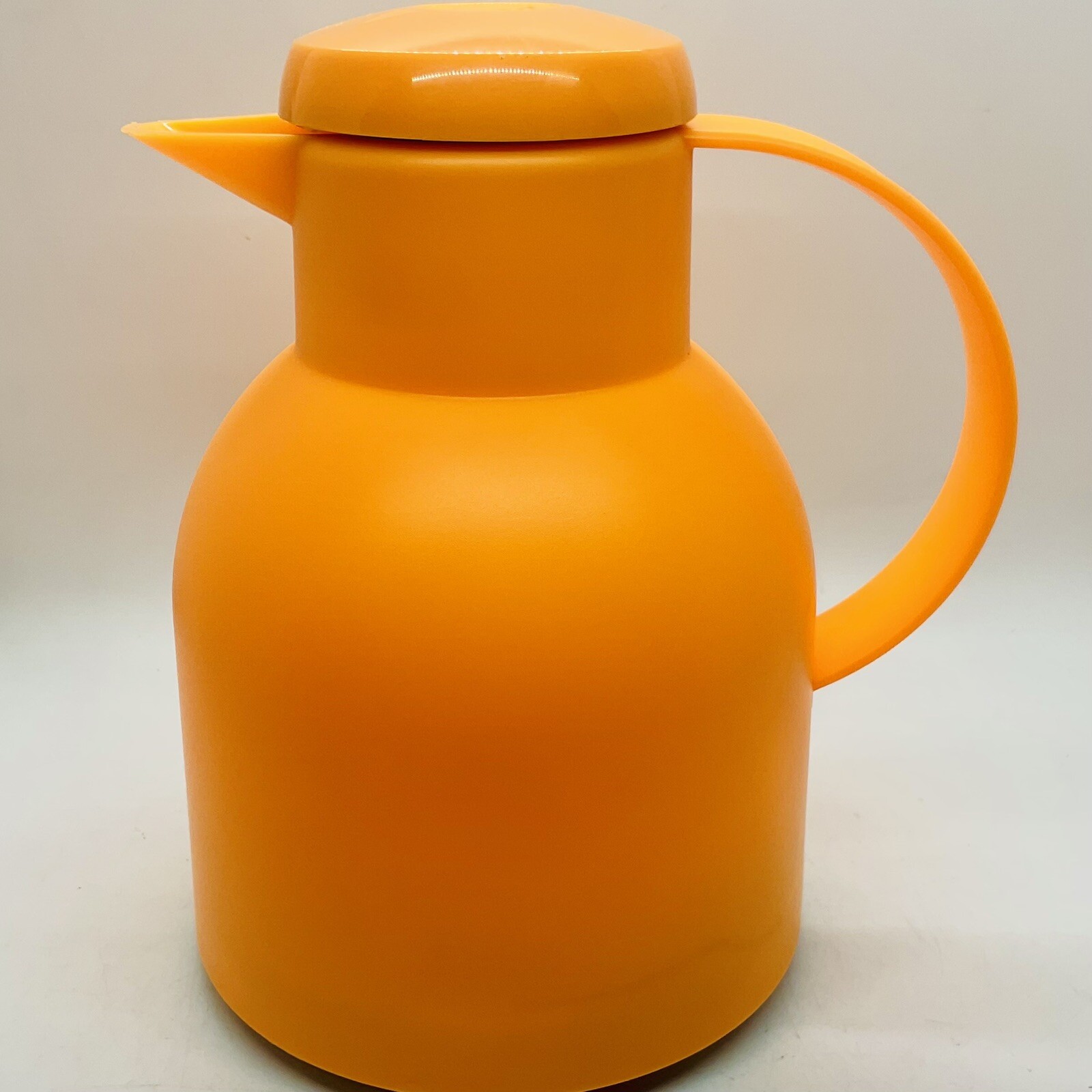 EMSA Samba 1 L Vacuum Quick Press Coffee Tea Jug Flask Germany Fluro