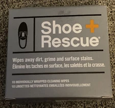 ShoeRescue Shoe Rescue All Natural Cleaning Wipes One Box of 10 Wipes New in Box