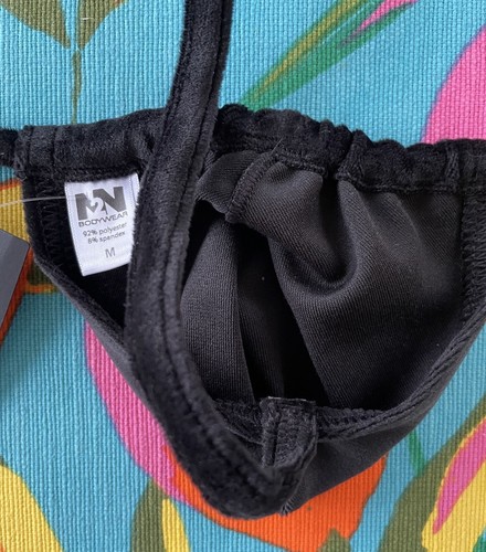 N2N Bodywear Men's Black Size Medium WV20 Winter Velvet Pocket String NWT - Picture 5 of 10
