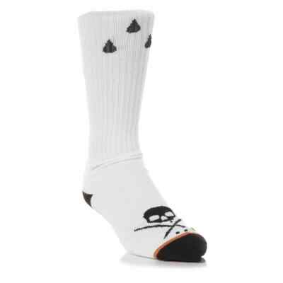 Sullen Dagger Knit White High Socks, Mens Socks 6 Pack SCMA 4337 BRAND NEW