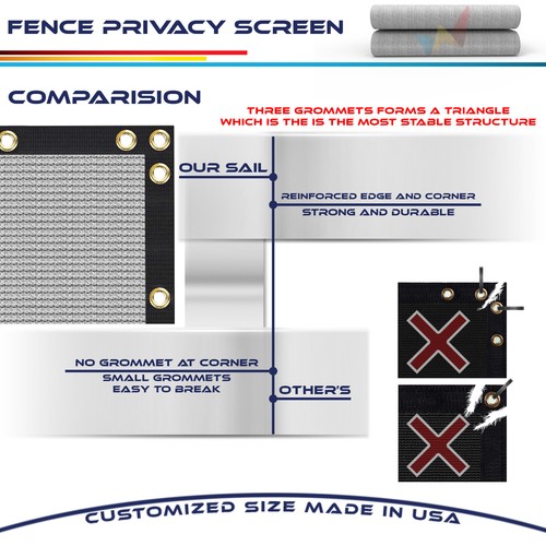 4' 6' 8' Tall Privacy Fence Screen Windscreen Home Pool Yard Garden Shade Cover - Picture 66 of 72