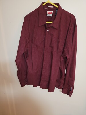 Wrangler Button Down Western Red Shirt 3XL (A14)