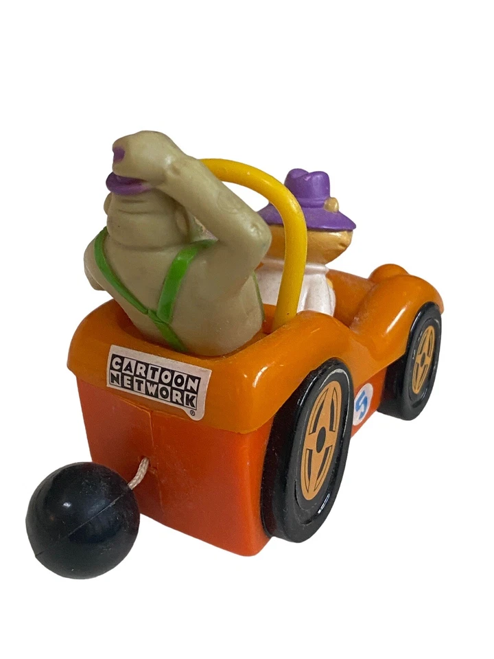 Vtg Magilla Gorilla Wacky Orange Race Car Toy 1997 Pull String Top Cat Figure - Image 2 of 4