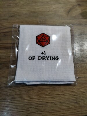 Rotes Tisch Brettspiel Geschirrtuch, lustiges Gaming Würfel Geschirrtuch RPG D&D Fans