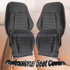 Driver Passenger Leather Seat Cover Black For 2011-2018 Volkswagen Jetta Gli Driver Passenger Leather Seat Cover Black For 2011-2018 Volkswagen Jetta Gli