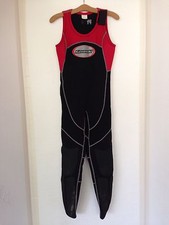 Women's Kawasaki Jet Ski Red  Black Wet Suit Sleeveless Size M
