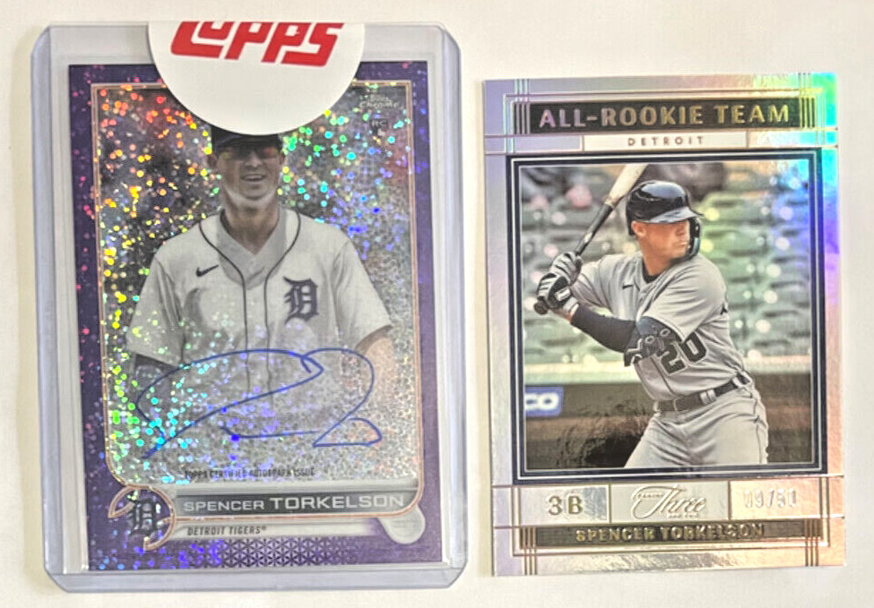 SPENCER TORKELSON 2022 Topps Chrome AUTO Purple Speckle Refractor Rookie #/299