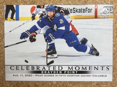 2020-21 SP Authentic Celebrated Moments Brayden Point #109 Tampa Bay Lightning