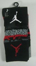 Nike Jordan Kids High Crew Boys Girls Socks 2 pairs Or 3 Pairs 10C-3Y -5Y -7Y