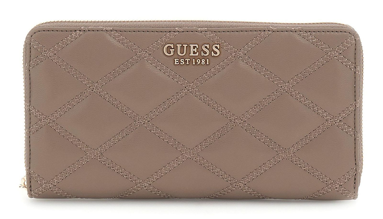 GUESS purse Tamsin Cheque Organizer Dark Taupe
