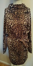 PLT Pretty Little Thing Long Sleeved Leopard Print Dress 