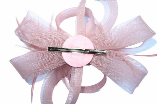 Women Fascinators Hats for Tea Party Hats Kentucky Derby Medium A03-deep Pink - Picture 4 of 4