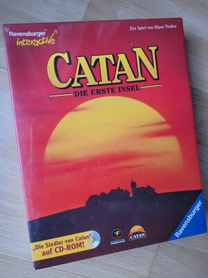 CATAN Die Erste Insel NEU OVP SEALED IBM PC Spiel Big Box Ravensburger 1999 RAR