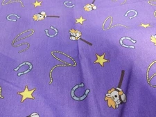 Viacom International 2004 1 Yard Cotton Fabric -Stick Horse Design-sku 030775