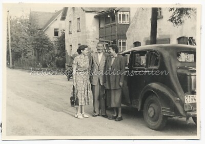 Oderwitz-Niederoderwitz 1955 - LK Görlitz -Bei Wenzel - Auto - Altes Foto 1950er
