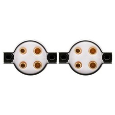 2pcs UX4 4pin Tube Ceramic Socket Gold 300B 5Z3 101D 2A3C 2A3B 274A 572B 811A