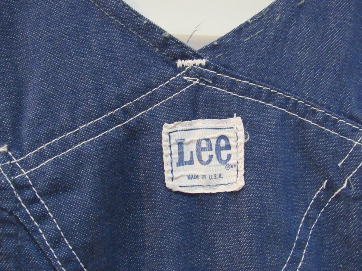 Vintage LEE USA made Bib Overalls denim small adult or boy's size