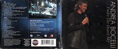 Under The Desert Sky ~ Andrea Bocelli ~ Pop ~ CD & DVD ~ Good