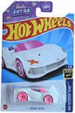 Hot Wheels Barbie white Convertible Car - Barbie Extra nip