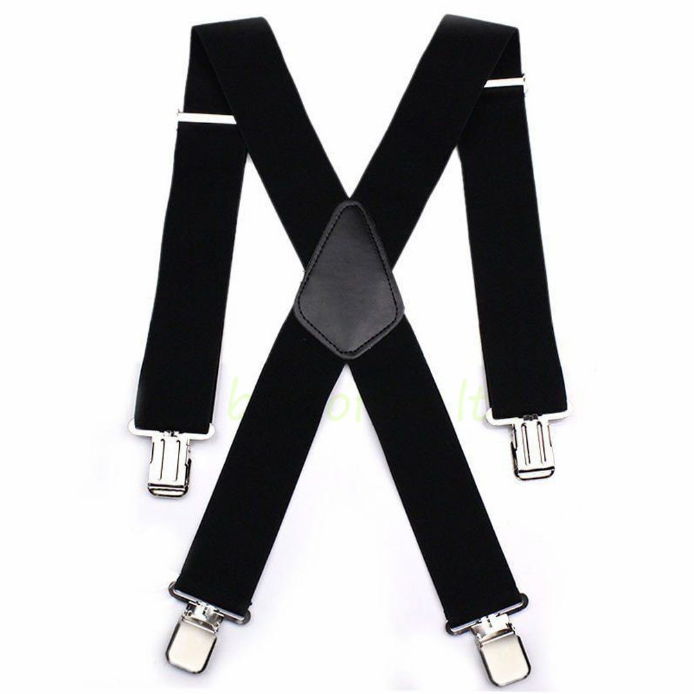 Мужские подтяжки Fashion Mens Braces Suspenders Wide Heavy Duty Work Biker ...