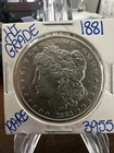 1881 P Morgan Silver Dollar Coin $1 One Philadelphia