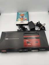 Sega Master System Black Console PAL 1 with  power cable, Ariel cable & Robocod