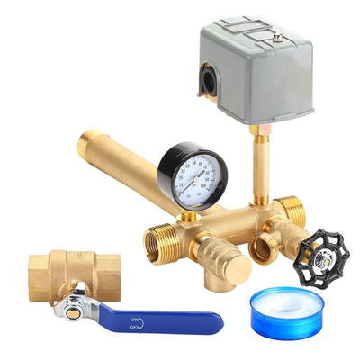 #ad 1quot;X 11quot;Well Pressure Tank Tee Kit with 40 60Psi Pressure SwitchBrass Pressure T $61.81