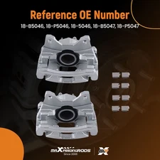 Rear Right/Left Brake Calipers for Jeep Wrangler 2007-2017 18-B5046/18-B5047