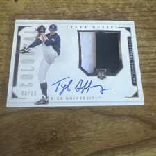 2016 National Treasures Tyler Duffy Rookie Patch On Card Auto no48 08/25